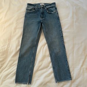 Zara Slim Straight High-Rise Jean